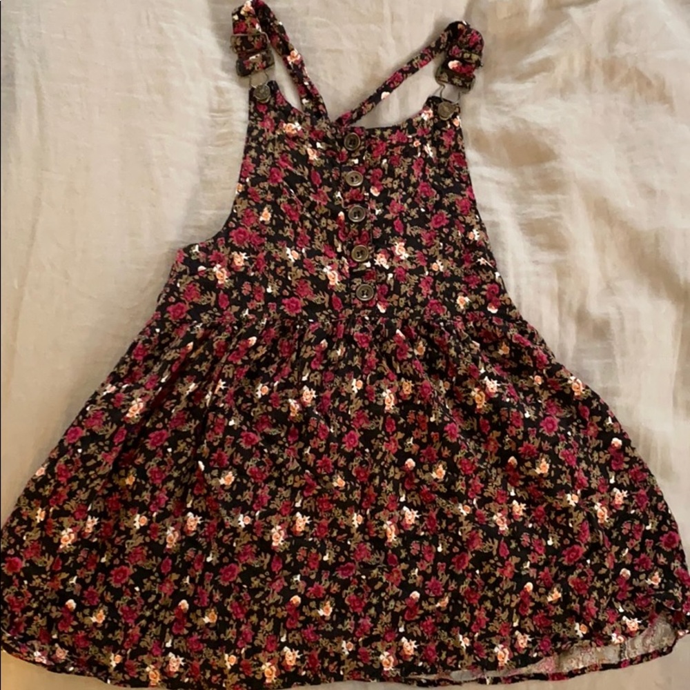Floral overall tunic top